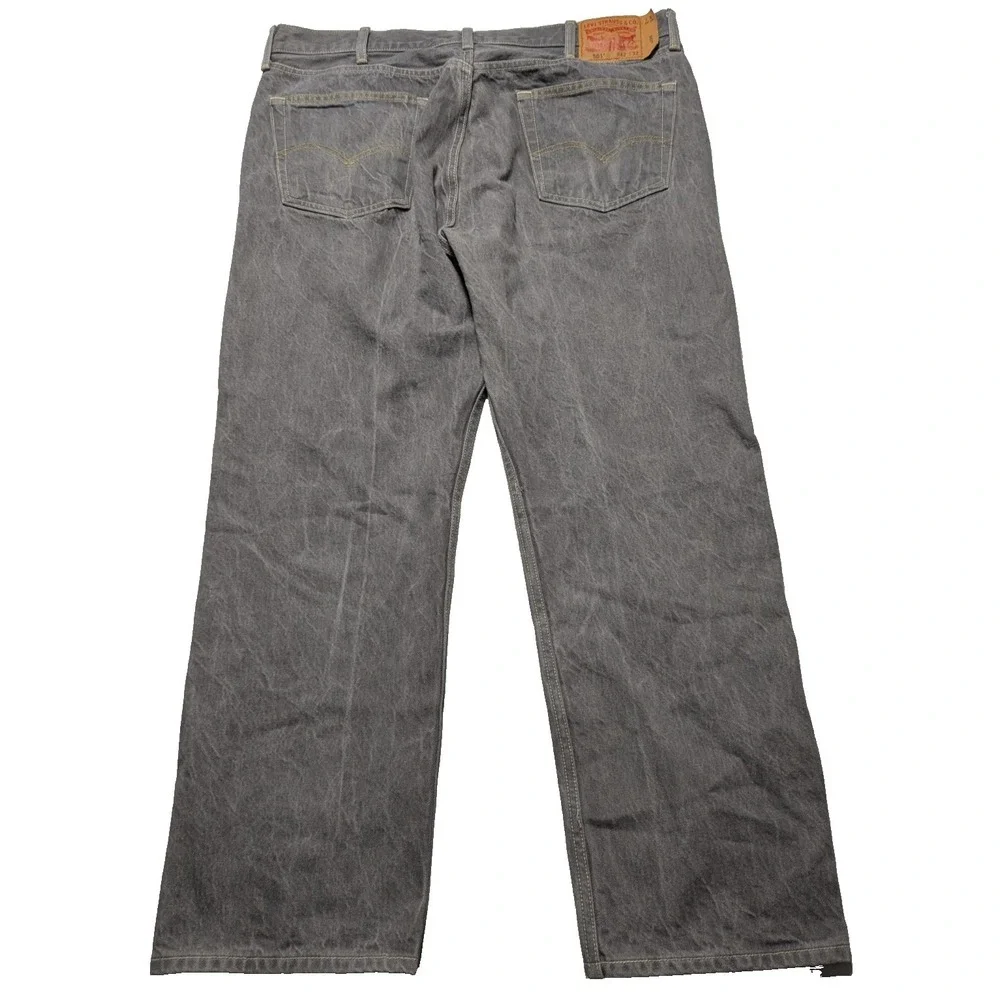 VTG Y2K LEVIS 501 Acid Wash Gray Button-Fly Denim‎ Jeans - Men 42 *Actual 40X31